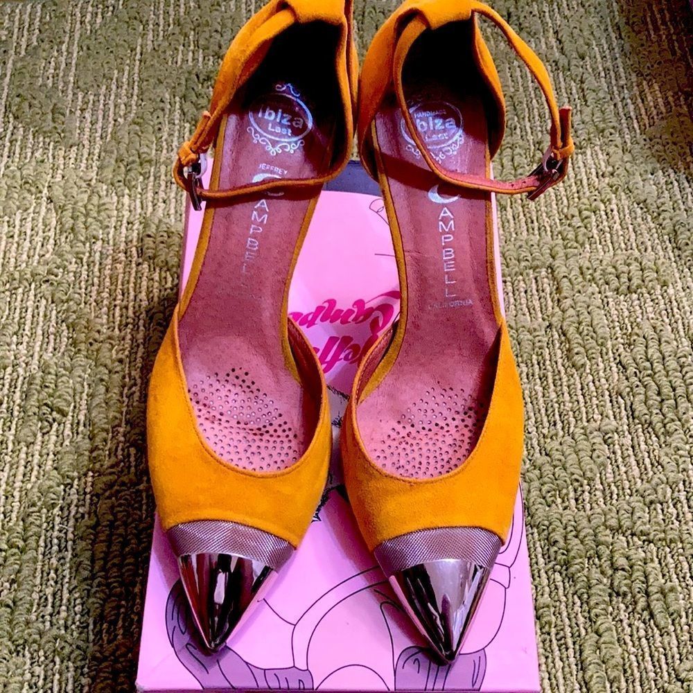 jeffrey campbell koons yellow suede size 9.5